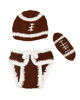 Picture of Terriboo Baby Photography Outfits Crochet Knitted Football Player Outfits Newborn Photo Sports Costume