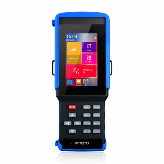Professionele CCTV Tester IV8C 5 8MP AHD TVI 4MP CVI CVBS Bewakingscamera HD Coaxiale Tester met PTZ Controller UTP Kabel Test DC 12V Output