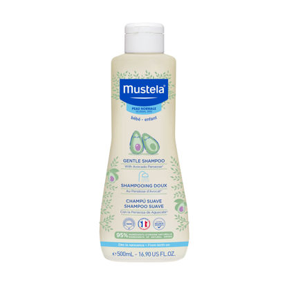 Picture of Mustela Baby Gentle Shampoo with Natural Avocado - Hair Care for Kids of all Ages & Hair Types - Tear-Free & Biodegradable Formula - 16.9 fl. oz.