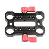 Picture of CAMVATE 15mm Rod Offset Raiser Clamp for Shoulder Rig Railblock System(Red Thumbscrew) - 1689