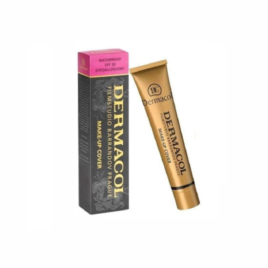 Picture of Dermacol - Full Coverage Foundation, Liquid Makeup Matte Foundation with SPF 30, Waterproof Foundation for Oily Skin, Acne, & Under Eye Bags, Long-Lasting Makeup Products, 30g, Shade 207