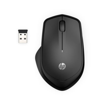 Picture of HP Wireless Silent 280M Mouse - Ergonomic Right-Handed Design, 18 Month Battery Life, and 2.4GHz Reliable Connection - Works for Computers and Laptops - Far Quieter Clicks than Most Mice,Black