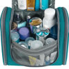 Picture of Hanging Toiletry Bag for Women Travel Makeup Bag Organizer Toiletries Bag Men for Cosmetics Essentials Accessories (Large, Teal)