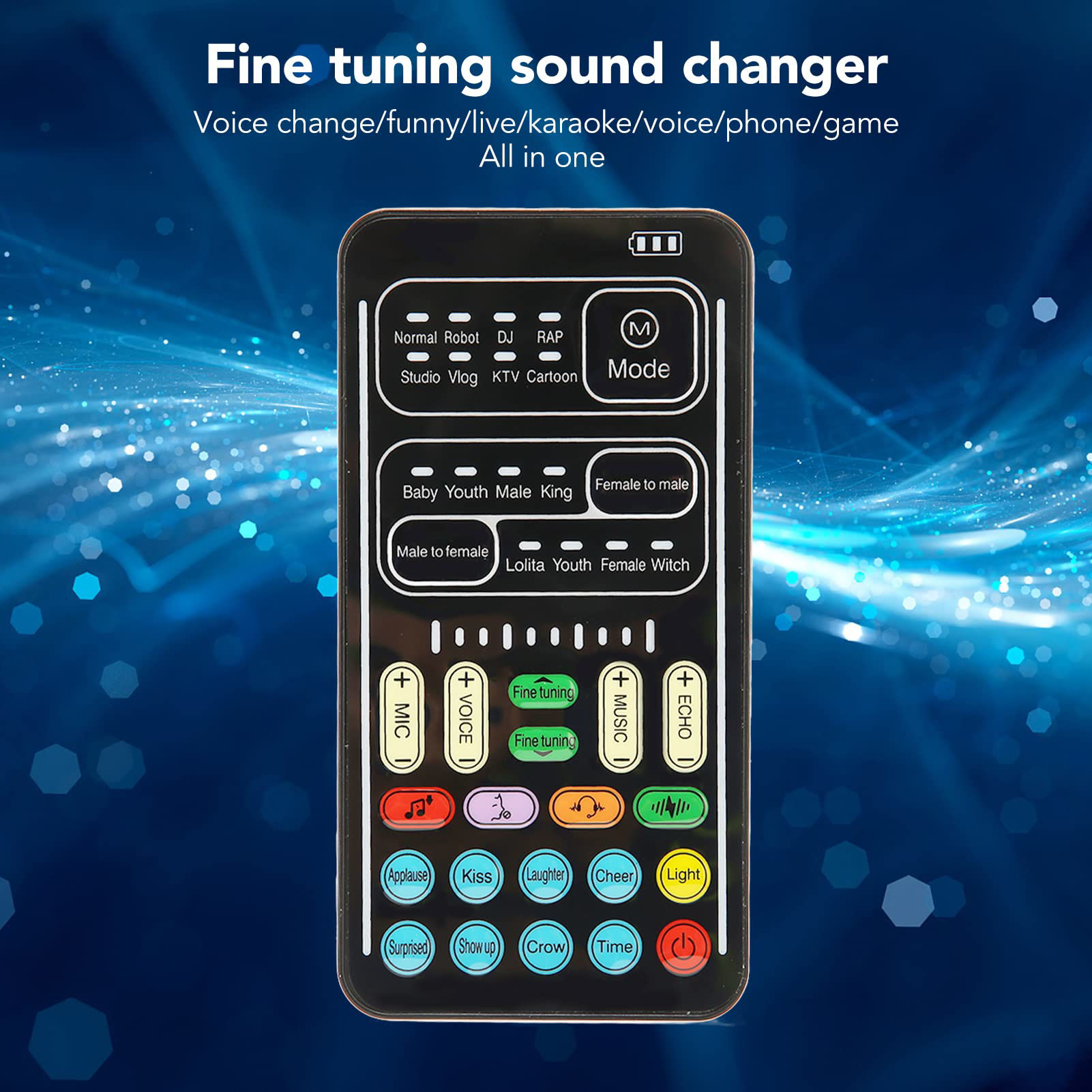 GetUSCart- Portable Mini Voice Changer Device, Multifunctional Sound ...