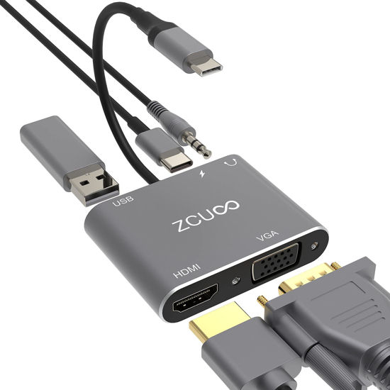 12 in 1 HDMI x2 + USB3.0 + USB2.0 + PD Charging + VGA