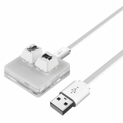 Picture of Linkidea USB Zoom Meeting Mute Button for Windows, Start/Stop Video, Mute/Unmute Microphone Audio, Compatible with Zoom App, Plug & Play Keyboard Meeting Controller for Online Class, Conference