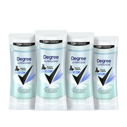 Picture of Degree Antiperspirant for Women Protects from Deodorant Stains Pure Clean Deodorant for Women 2.6 oz, Pack of 4