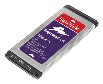 Picture of SanDisk SDAD109A11 Digital Media Memory Card to Express Slot Adapter