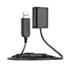 Picture of NP-FW50 Dummy Battery with DC Power Bank USB Adapter Cable Replacement for AC-PW20 Compatible with Sony NEX-3/5/6/7 Series A33 A37 A35 A55 a7 a7R a7II A6000 A6300