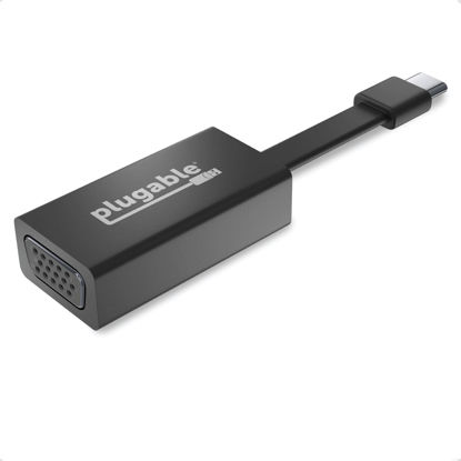 Picture of Plugable USB C to VGA Adapter, Thunderbolt 3 to VGA Adapter Compatible with MacBook Pro, Windows, Chromebooks, 2018 iPad Pro, Dell XPS, and More (Driverless, Supports up to 1920x1200 @ 60Hz)