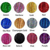 Picture of Hair Tinsel Kit, Fairy Tinsel Hair Extensions With Tool 3200 Strands 12 Colors Holographic Hair Tinsel Heat Resistant Sparkling Hair Glitter for Christmas New Year Party (12 Colors, 3200 Strands 48 Inch)