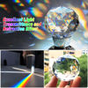 Picture of Akamino 5 Pack K9 Optical Crystal Photography Prism Set,50mm Lens Ball/50 mm Cube/50mm Triangular Prism/50mm Prism Pyramid/ 50mm Crystal Ball for Teaching, Playing, Photography (with 2Pcs Wipe Cloth)