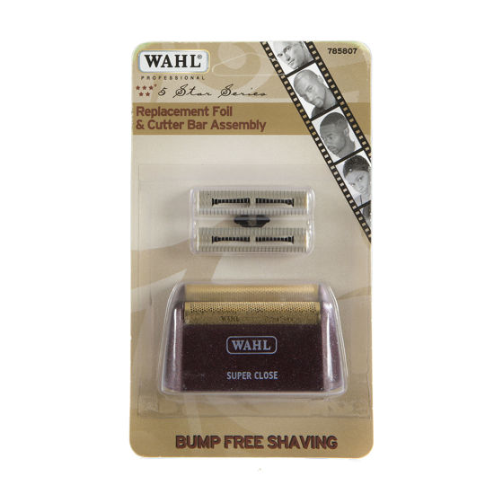 Picture of Wahl Professional 5 Star Series Shaver Shaper Replacement Super Close Gold Foil and Cutter Bar Assembly, Hypo-allergenic, Super Close Shaving, for Professional Barbers and Stylists - Model 7031-100