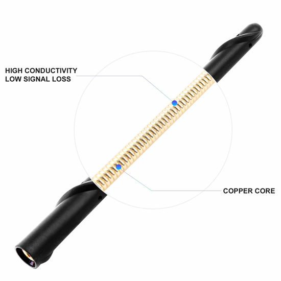 thumbnail image 2 of Rydonair 6-Inch Copper Stubby Antenna – 2000-2024 Toyota Tundra Tacoma, Car Wash Proof, Black, Screw-On 2 of 5