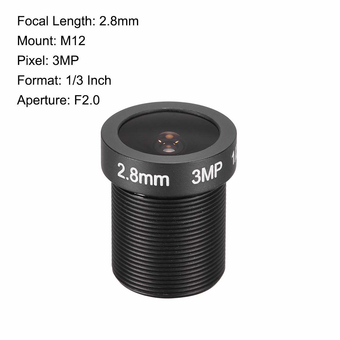 Uxcell 2.8mm 3MP F2.0 FPV Camera Lens Wide Angle For CCD Camera