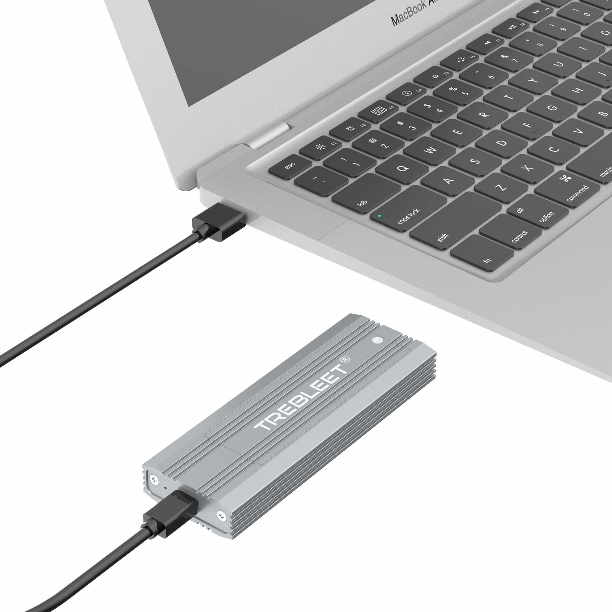 GetUSCart- TREBLEET M.2 NVMe SSD Enclosure, Type-C to NVMe PCIe M-Key ...