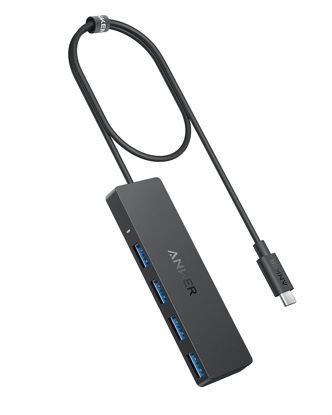 Picture of Anker USB C Hub, 4 Ports USB 3.0 Data Hub with 5Gbps Data Transfer, 2ft Extended Cable [Charging Not Supported], USB C Splitter for Type C MacBook, Mac Pro, iMac, Surface, XPS, Flash Drive, Mobile HDD