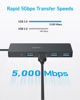 Picture of Anker USB C Hub, 4 Ports USB 3.0 Data Hub with 5Gbps Data Transfer, 2ft Extended Cable [Charging Not Supported], USB C Splitter for Type C MacBook, Mac Pro, iMac, Surface, XPS, Flash Drive, Mobile HDD