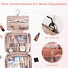 Picture of Everfun Hanging Travel Toiletry Bag for Women Traveling With Leakproof Compartment Makeup Cosmetic Organizer Dopp Kit Travel Accessories Essentials Must Have