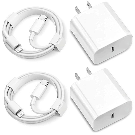 GetUSCart- 2 Pack iPhone Fast Charger [Apple MFi Certified] Wall