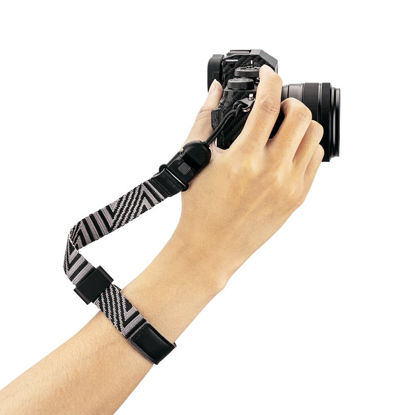 Picture of Camera Wrist Hand Strap Accessories: Quick-Release DSLR Mirrorless Straps for Canon EOS R100 R7 R6 Mark II Rebel T8i Sony Alpha 7C A7 A7R A7S Mark IV III II Nikon Z5 Z7 Z50 D850 D750 D7500 & More