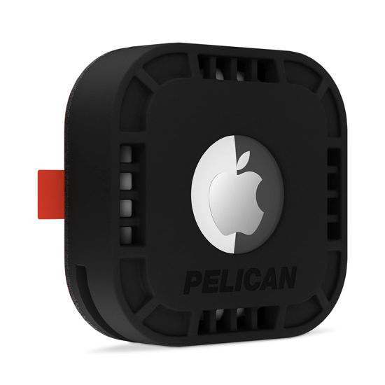 Picture of Pelican Protector - Airtag Holder / Case with 3M Adhesive Sticker [1 Pack] Protective Shockproof Cover for Apple Air tag - Hidden Stick On Mount For Bike Wallet Travel TV Remote Car Luggage - Black