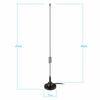 Picture of Bingfu Boat Marine VHF Radio Vehicle Ham Mobile Radio Antenna VHF UHF 136-174MHz 400-520MHz Magnetic Base PL259 Male Antenna for Garmin Uniden Cobra ICOM Standard Horizon Eclipse Marine Two Way Radio