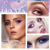 Picture of LUXAZA 6PCS Eyeshadow and Eyeliner Pen, Matte And Shimmer Cream Champagne Eye Brightener Pencil Crayon Purple Pink,Waterproof Makeup Stick