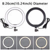 Picture of Ring Light OEBLD Dimmable with 3 Light Modes & 10 Brightness Level LED Ring Fill Lights for Phone Live Stream Makeup YouTube Shooting(B(only 10'' Ring Light))