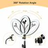 Picture of Ring Light OEBLD Dimmable with 3 Light Modes & 10 Brightness Level LED Ring Fill Lights for Phone Live Stream Makeup YouTube Shooting (C(10''Ring Light with Clip))