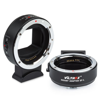Picture of VILTROX EF-L Lens Adapter, Auto-Focus EF to L Mount Adapter Ring Lens Converter Control Ring Compatible for Canon EF/EF-S Lens to L Mount Camera Leica SL SL2/Panasonic S1 S1R S1H/Sigma fp