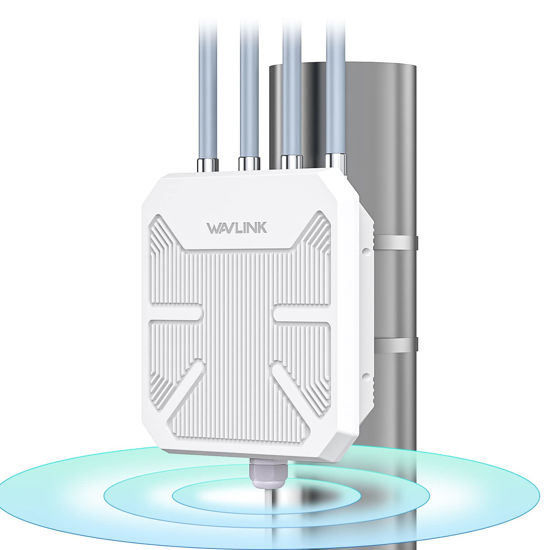 GetUSCart- WAVLINK Outdoor WiFi 6 Extender AX1800 High Power Outdoor  Weatherproof WiFi Range Extender Access Point with Passive/Active POE, Dual  Band 2.4GHz+5GHz, 4x8dBi Detachable Antenna