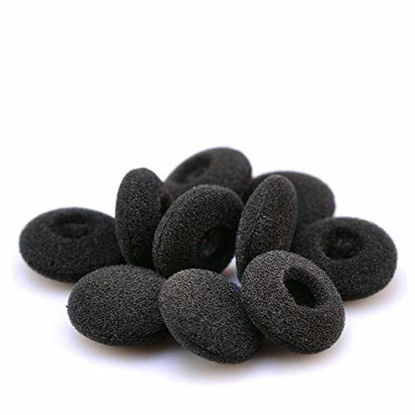 Picture of SoftRound 24 Pack Foam Earbud Earpad Ear Bud Pad Replacement Sponge Covers for iPod iPhone Itouch Ipad Headsets T-017-24P