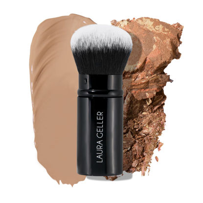 Picture of LAURA GELLER NEW YORK Retractable Airbrush Kabuki Brush for All Face Makeup & Foundation for Liquid, Cream and Powder Face Makeup With Aluminum Handle