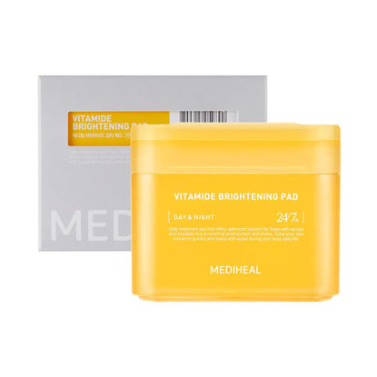 Picture of (Refill) MEDIHEAL Vitamide Brightening Pad - Vegan Face Hypoallergenic Pads with Niacinamide, Sea Buckthorn - Radiance Boosting Pads for Clear, Illuminating Skin 100 Pads