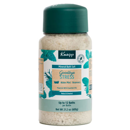 Picture of Kneipp Mineral Bath Salts with Goodbye Stress Rosemary & Mint, 21.2 Ounces for Up to 12 Baths
