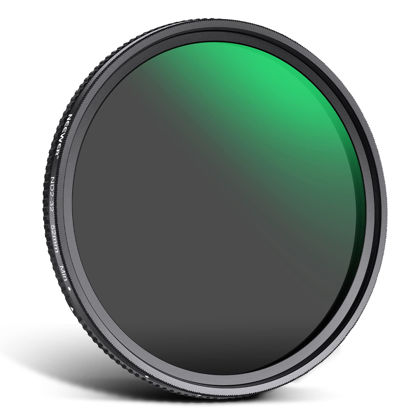 Picture of NEEWER 52mm Variable ND Filter ND2-ND32(1-5 Stops) Adjustable Neutral Density Filter/No X Cross/Ultra Slim Aluminum Alloy Frame/Optical Glass/Multi Layer Nano Coated/Water Repellent/Scratch Resistant