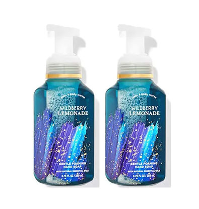Picture of Bath & Body Works Bath and Body Works Wildberry Lemonade Gentle Foaming Hand Soap 8.75 Ounce 2-Pack (Wildberry Lemonade) 17.5 Ounce