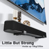 Picture of PUTORSEN Soundbar Mount, Universal Dual Soundbar Wall Mount for Most of Soundbars, Hold up to 33 lbs, Depth Adjustable 3.5”-6.1” Sound Bar Mount, Black
