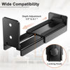 Picture of PUTORSEN Soundbar Mount, Universal Dual Soundbar Wall Mount for Most of Soundbars, Hold up to 33 lbs, Depth Adjustable 3.5”-6.1” Sound Bar Mount, Black