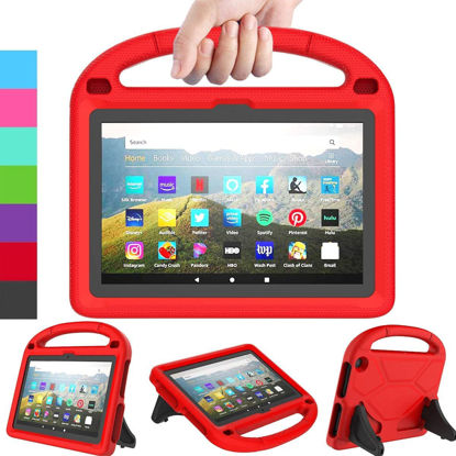 Picture of DICEKOO Kids Case for 𝙷 Ｄ 10 & 𝙷 Ｄ 10 Plus Tablet (11th Generation, 2021 Release), Shockproof Handle Stand Case for 10 inch Tablet, Red