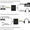 Picture of 3.5 mm Audio Switcher, 2 Ports Audio Splitter Box (2 in 1 Out / 1 in 2 Out) Mini Headphone Manual Selector Converter with Bonus 47.2 in (120 cm) Cable, No External Power Required