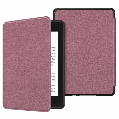 Picture of Fintie Slimshell Case for 6" Kindle Paperwhite (10th Generation, 2018 Release) - Premium Lightweight PU Leather Cover with Auto Sleep/Wake for Amazon Kindle Paperwhite E-Reader, Plum