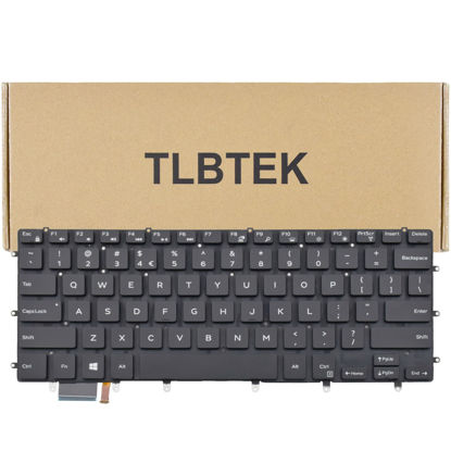 Picture of TLBTEK Backlight Laptop Keyboard Replacement Compatible with Dell XPS 15 7558 7568 7590 15-9000 9550 P56F 9560 9570 N7547 N7548,Precision 5510 5520 5530 5540 M5510,Inspiron 15 7558 7568 P55F Laptop