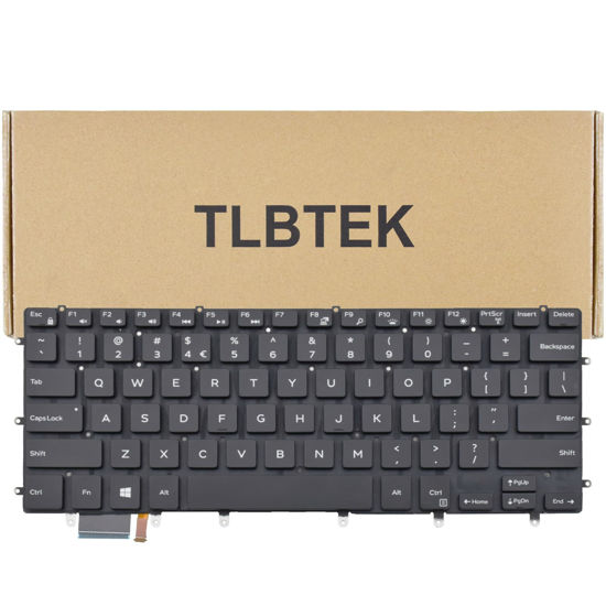 Picture of TLBTEK Backlight Laptop Keyboard Replacement Compatible with Dell XPS 15 7558 7568 7590 15-9000 9550 P56F 9560 9570 N7547 N7548,Precision 5510 5520 5530 5540 M5510,Inspiron 15 7558 7568 P55F Laptop