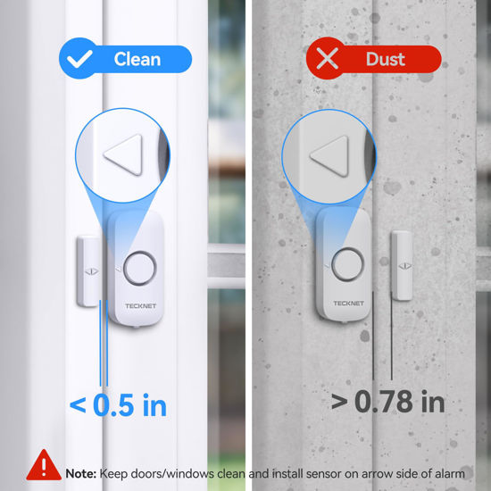 GetUSCart- TECKNET Window & Door Alarm, Door Alarms for Kids Safety ...