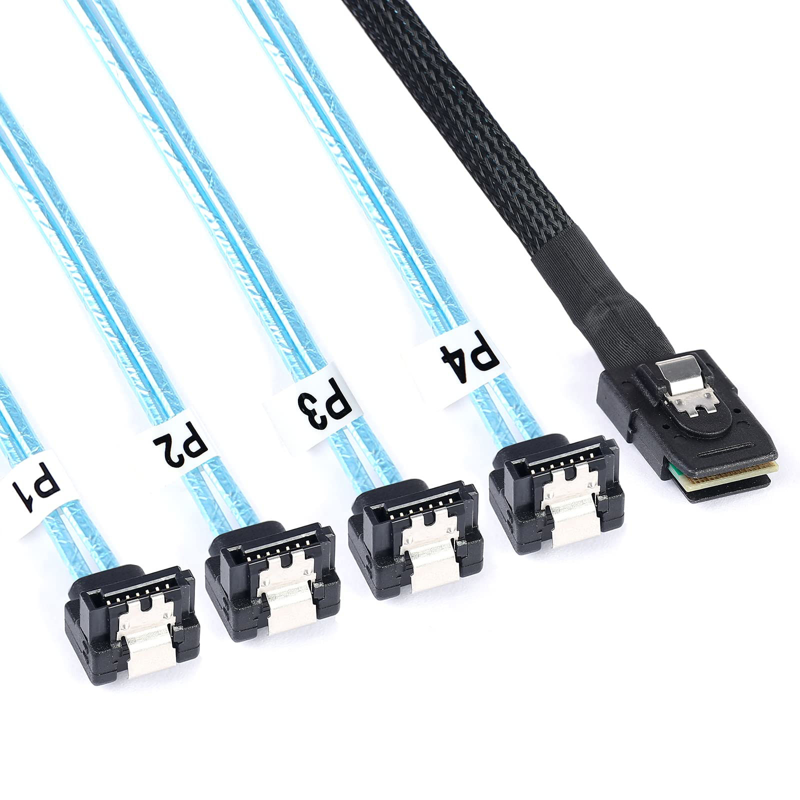 GetUSCart ADCAUDX 2Pack MiniSAS to SATA Cable 1M SFF8087 to SATA