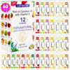 Picture of DMSKY 60-Pack Vitamin E Lip Balm in Bulk with Coconut Oil -100% Natural Ingredients- Moisturizer Treatment - Moisturizing, Soothing, Chapped Lips. Assortment of 12 Flavors