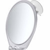 Picture of HoneyBull Shower Mirror Fogless for Shaving - with Suction, Razor Holder for Shower & Swivel, Small Mirror, Shower Accessories, Bathroom Mirror, Bathroom Accessories, Holds Razors (Chrome)