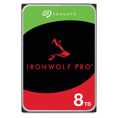 Picture of Seagate ST8000NT001 IronWolf Pro 8TB Enterprise NAS Internal HDD Hard Drive - CMR 3.5 Inch SATA 6Gb/s 7200 RPM 256MB Cache for RAID Network Attached Storage, Rescue Services - FFP (ST8000NTZ01)